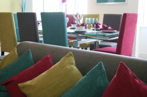 Showhome: the brief...a bold and eyecatching colour scheme
