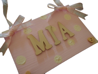 Hand Painted Name Plaque £7