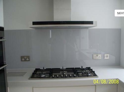 Grey Glass Splashback