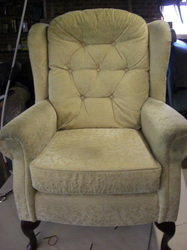 Wing arm chair before