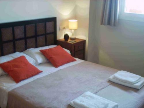 Master bedroom with ensuite at Casares Holiday