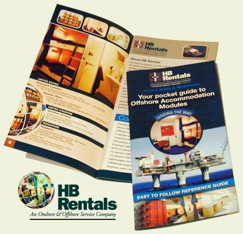 HB Rentals brochure design by G3 Creative