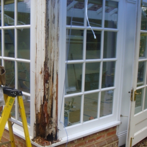 Conservatory Repair - Rotten Timber Replacement