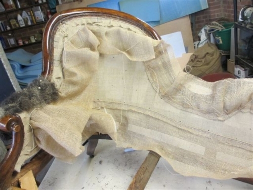 Chaise longue - Work starting on armrest