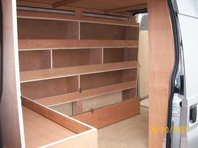 Bespoke ply shelving made to measure and to your specifications