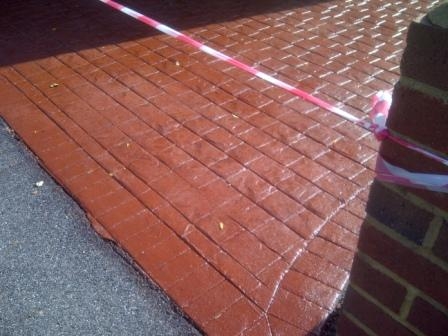 Brilliant Imprinted Concrete Driveway Sealed