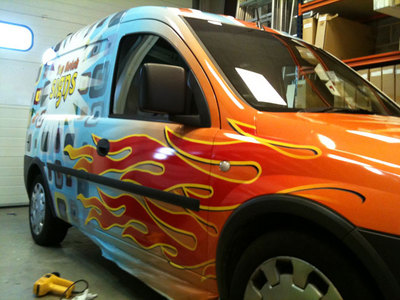 Van wraps and digital graphics - Flaming Hot !