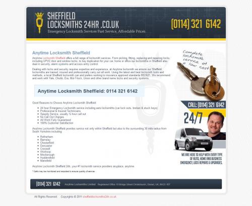 Locksmith in Sheffield