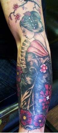 West Coast Tattoos' Cover-up work by Blan. After