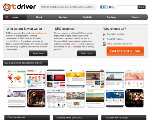 Artdriver Web Development Seo