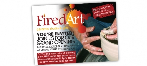 Fired Art Invitation