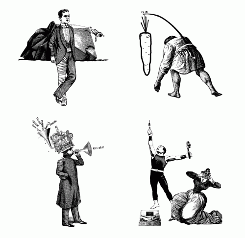 Illustrations for book about paradoxes.