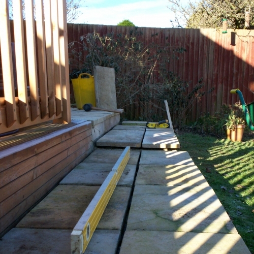 Natural Stone Paving Project, Whitwell, Isle of Wight.