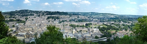 The gorgeous City of Bath viewed from Alexandra Park