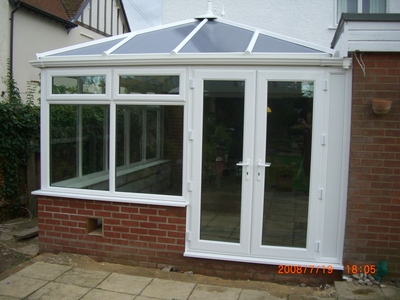 Conservatory installed in Felixstowe (catflap to be finished)
