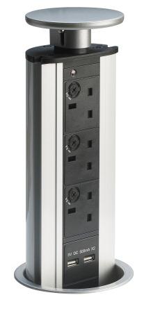 Powerport Pop-Up Socket & USB Charger