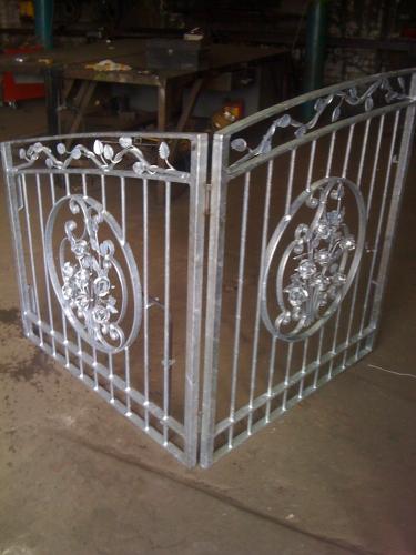 example of concertina gates when opening space for gate is limited