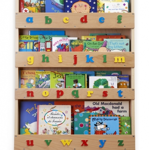 The Tidy Books Childrens Bookcase Natural Lowercase - Perfect book display and storage for your children.