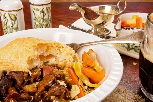 Our Beef Shin and Firebird Sussex Ale Pie