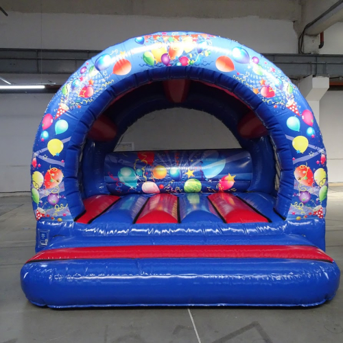 12 x 12 Balloons & Streamers Party Curve Bouncy Castle Hire Surrey
