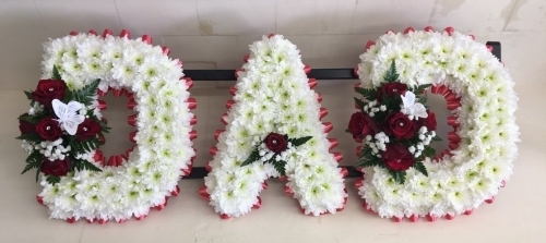 Funeral Letter Flowers