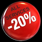 We are currently offering 20 percent off all services