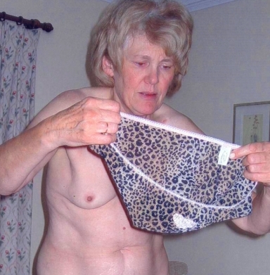 Our oldest escort shows a clean pair of knickers
