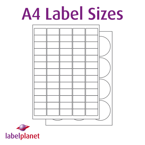 A4 labels, White paper A4 Labels