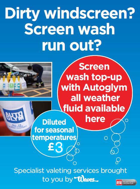 Screen wash top up