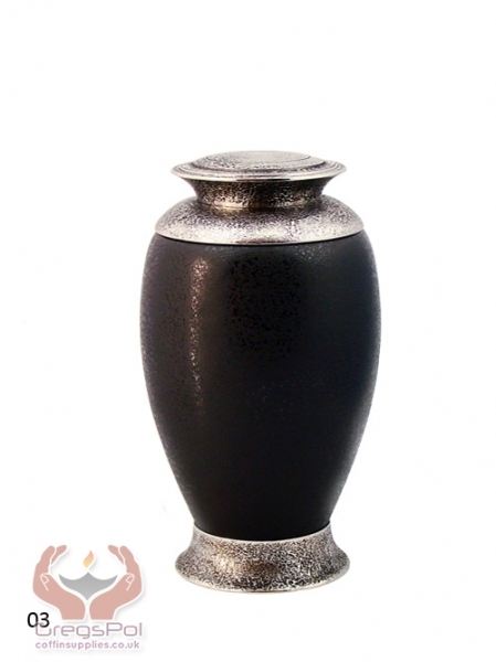 exclusive glass cremation urn-matt Black