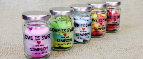 Personalized Chocolate Dragee Jars