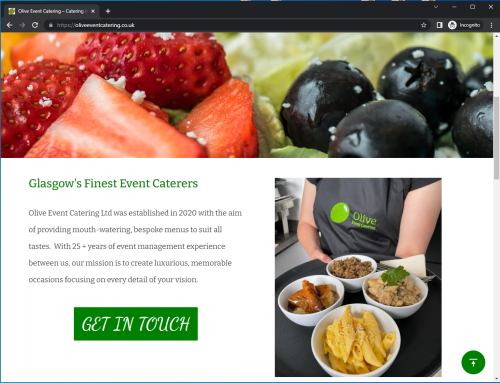 Client Website Design Screenshot