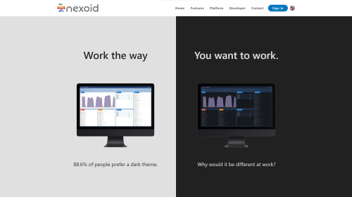 Nexiod - Dark mode - Work the way you want to work
