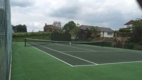 The Wadhurst court after the cleaning and repair