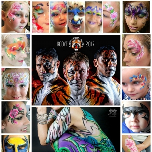 2016 Juliaarts Face Painting And Body Art including Castleford Tigers