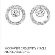 Swarovski Creativity Circle Pierced Earrings