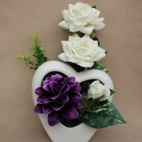 Artificial Flowers Purple And White