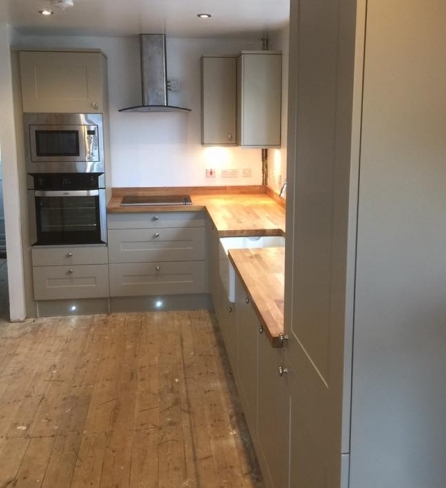 Kitchen renovation with solid oak worktops