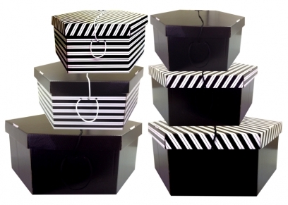 Black Hat Boxes, Decorative Boxes, Wedding Boxes
