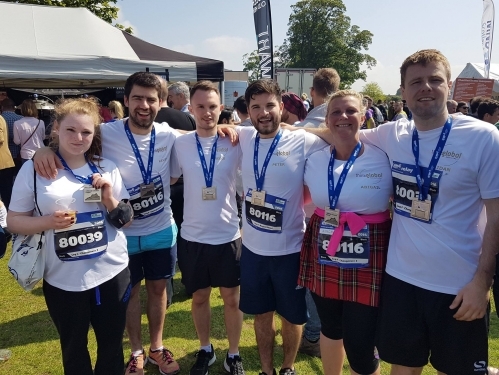 Think Global Recruitment Edinburgh Marathon Relay Team!
