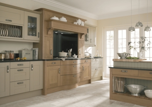 This cream and oak kitchen Can be tailored to fit your needs