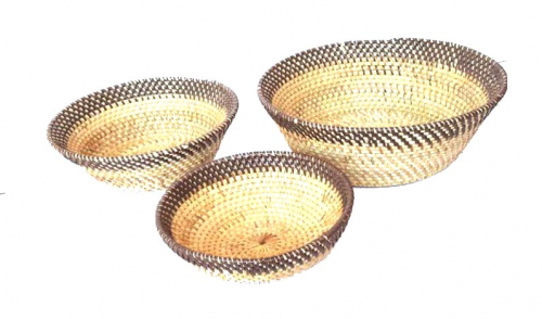 Rattan bowl set